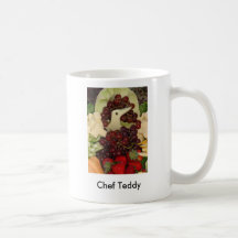 Peluche del cocinero tazas de café