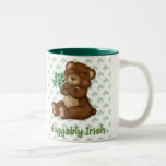 Peluche irlandés del trébol taza