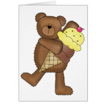 Peluche poner crema de Vanilla Ice Felicitación