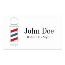 Peluquero/estilista B/W Plantilla De Tarjeta De Visita