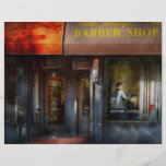 Peluquero - NY - peluquería de caballeros del oest Tarjetón