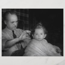 Peluquero - primer corte de pelo tarjeton