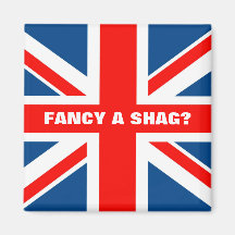 Pelusa de Union Jack Imán De Frigorífico