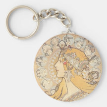 PENACHO del LA del ~ de Mucha del ~ de Nouveau del Llaveros Personalizados