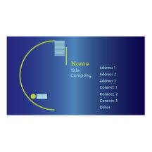 Pendiente azul - negocio tarjetas de visita