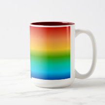 Pendiente colorida del color del arco iris taza de café