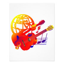 Pendiente de las guitarras del globo invitacion personal 
