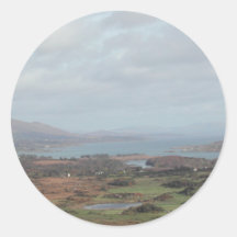 Península de Beara, Irlanda. Vista escénica Etiquetas Redondas