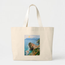 Península hermosa, Vernazza, Italia Bolsas