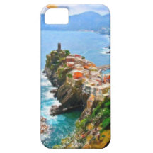 Península hermosa, Vernazza, Italia iPhone 5 Protectores