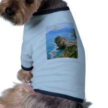 Península hermosa, Vernazza, Italia Camisa De Mascota