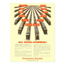 Pennsylvania ahora Railroads todo diesel Este-Oest Postal