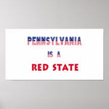 Pennsylvania es un estado rojo poster