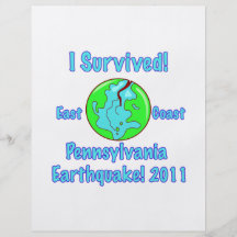 Pennsylvania, terremoto de la costa este de 2011 tarjeta publicitaria