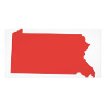 Pennsylvania - un estado ROJO Tarjeta Con Foto Personalizada