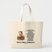 Pensadores claros de Nikola Tesla sanos pensar cla Bolsas Lienzo