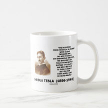 Pensadores claros de Nikola Tesla sanos pensar cla Tazas