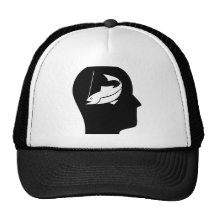 Pensamiento en la pesca gorras
