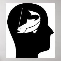 Pensamiento en la pesca poster