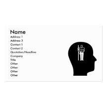 Pensamiento en la radiología tarjetas de visita