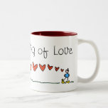 Pensamiento en la taza del BIMBO del amor