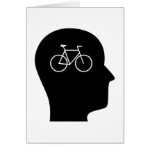 Pensamiento en montar en bicicleta felicitacion 