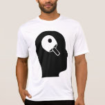 Pensamiento en tenis de mesa camisetas