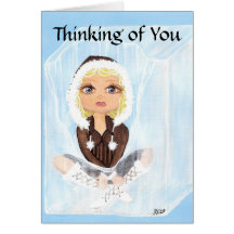 Pensamiento en usted esquimal en el hielo Quantum  Felicitaciones