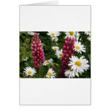 Pensamiento en usted flores florales tarjeton