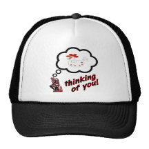 Pensamiento en usted pollo gorros  