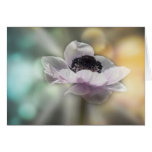 Pensamiento en usted - resplandor floral tarjetas