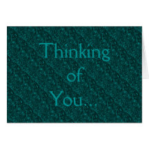 Pensamiento en usted tarjeta de felicitación retra