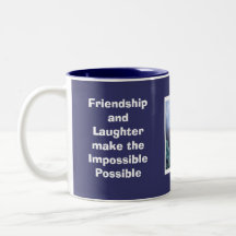 Pensamiento: La amistad y la risa hacen el Imp… Tazas De Café