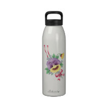Pensamiento lindo botella de agua reutilizable