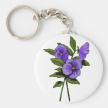 Pensamientos púrpuras dibujados mano en blanco llaveros personalizados