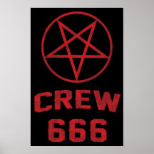 Pentagram del equipo 666 impresiones
