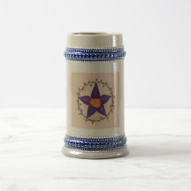 Pentagram púrpura de la flor tazas
