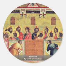Pentecost de Giotto Di Bondone Pegatinas