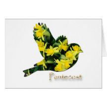 Pentecost, Espíritu Santo, flores de la primavera, Felicitacion