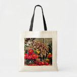 Peonies, dalias, flores del coleo bolsa