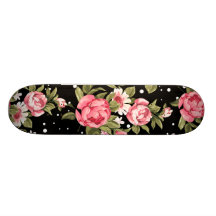 Peonies endebles rosados tablas de skate