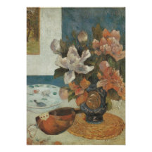 Peonies y mandolina chinos de Paul Gauguin Comunicados
