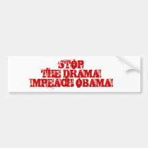 ¡PEOP0533, DRAMA DE STOPTHE! ¡ACUSE A OBAMA! ETIQUETA DE PARACHOQUE