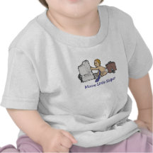 Pequeña camiseta en línea del bebé del ayudante de