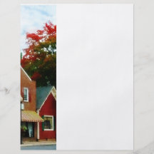 Pequeña ciudad en princesa Anne MD del otoño Flyer Personalizado