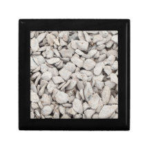 Pequeña cubierta de piedra blanca caja de recuerdo