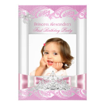Pequeña foto de la fiesta de cumpleaños de princes invitación