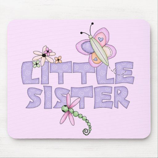 Pequeña hermana de los insectos lindos alfombrilla de raton