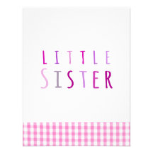 Pequeña hermana en rosa anuncios personalizados