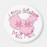 Pequeña hermana Mei Mei (chino) Imanes De Nevera